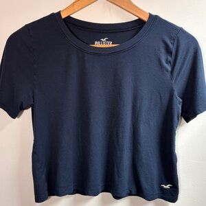 Hollister Women's XS Navy Blue Crop Top